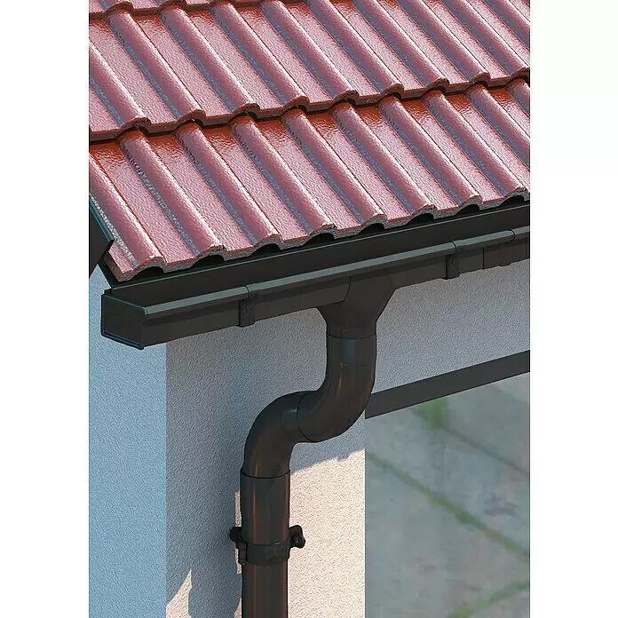 Sarei Rinnenstutzen - Aluminium, Anthrazit, 70/60 mm - Stimmungsaufnahme