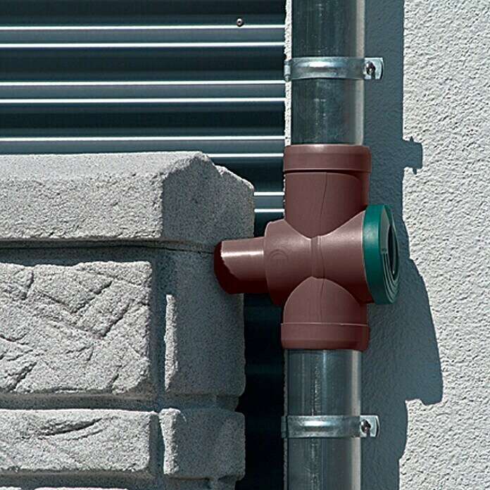3P Technik Regensammler mit Filter Inox (Braun, Größe Anschluss: 32 mm)