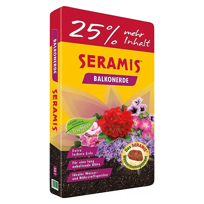 Seramis Pflanzenerde - 50 l - Diagonale Ansicht