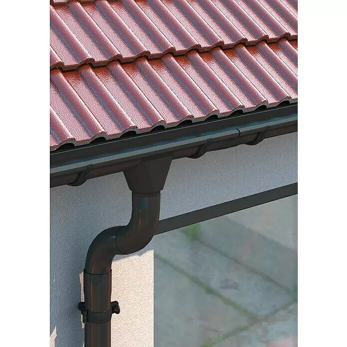 Sarei Rinnenverbinder - Nennweite: 100 mm, Aluminium, Anthrazit - Stimmungsaufnahme