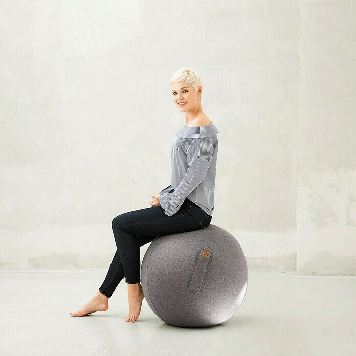 Sitting Ball (Siva, Promjer: 65 cm, Materijal presvlake: 100 % poliester)