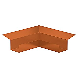 Sarei Piccolo Kastenrinnenwinkel (Nennweite: 70 mm, Innenecke, Aluminium, Ziegelrot)