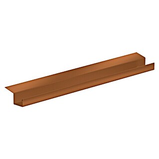 Sarei Piccolo Kastendachrinne (Nennweite: 70 mm, Länge: 200 cm, Metall, Ziegelrot)