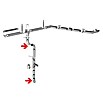 Sarei Fallrohrbogen (Nennweite: 60 mm, Winkel: 72°, Zink)