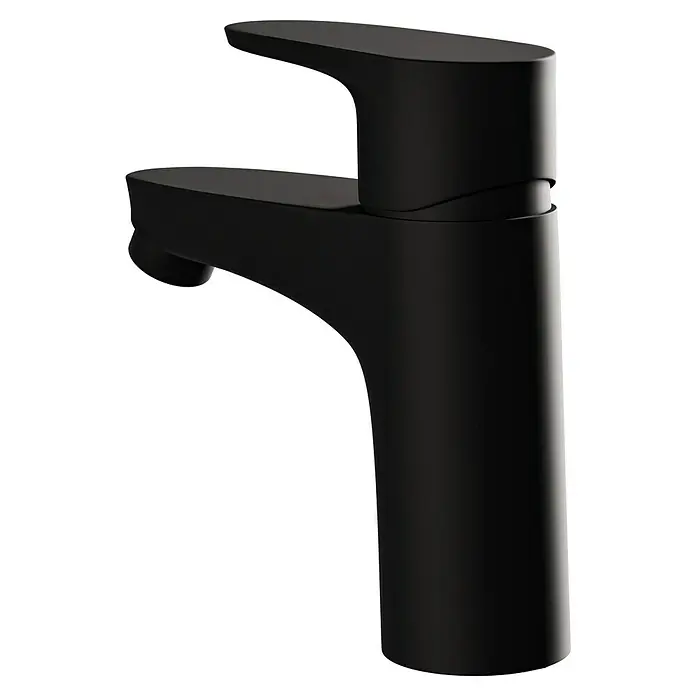 Camargue Elba WaschtischarmaturSchwarz, Matt - Elegante schwarze Armatur mit schlankem Design und modernem Look für jedes Badezimmer. Ein minimalistisches Highlight.