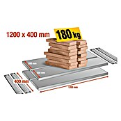 Scholz System Legplanken (1.200 x 400 mm, Draagkracht: 180 kg/verdieping)