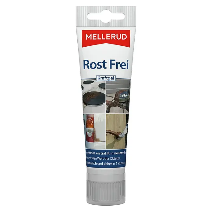 Mellerud Reinigungsgel Rost Frei Kraftgel - 75 ml, Tube - Mellerud Rost Frei Kraftgel: Rostentferner für Oberflächen. Ideal, um Rost von Metall, Herdplatten und Autoteilen zu beseitigen und den Wert zu erhalten.