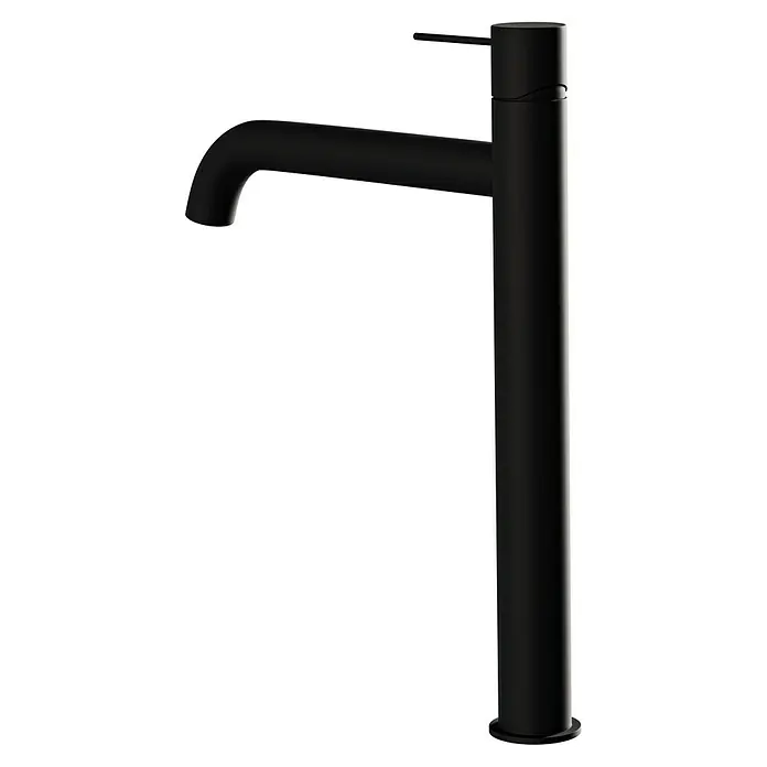 Camargue Waschtischarmatur Milano - Schwarz, Matt, Höhe: 30,4 cm - Elegante schwarze Armatur mit schlankem Auslauf und Hebel zur einfachen Bedienung. Modernes Design für stilvolle Badezimmer und Küchen.