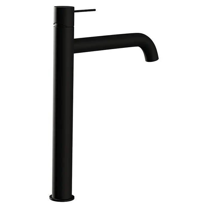 Camargue Waschtischarmatur Milano - Schwarz, Matt, Höhe: 30,4 cm - Elegante, moderne, schwarze Armatur mit minimalistischem Design, die jedem Badezimmer einen Hauch von Stil verleiht.