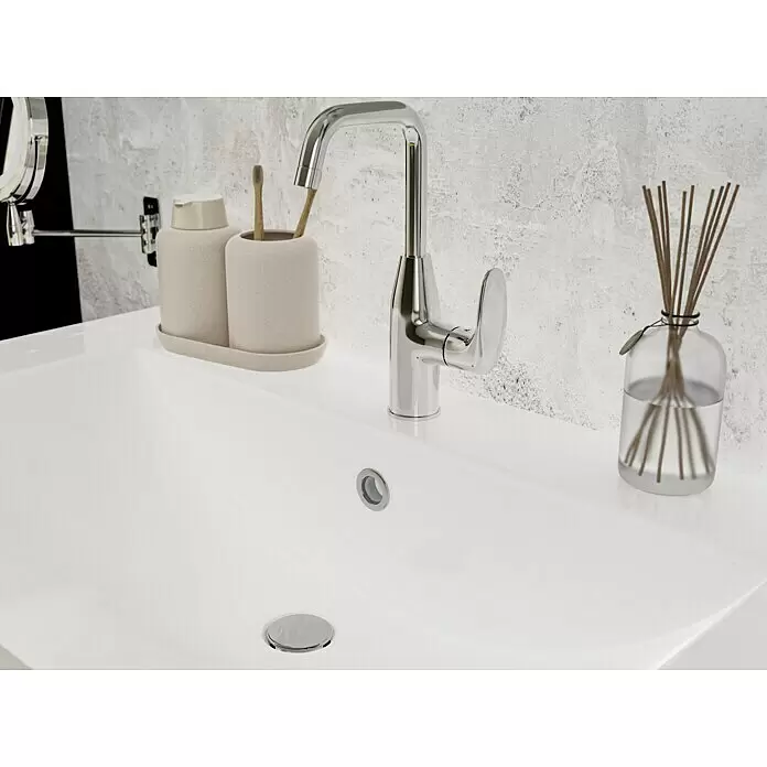 Camargue Waschtischarmatur Modern - Chrom, Glänzend, Hochdruck - Stimmungsaufnahme