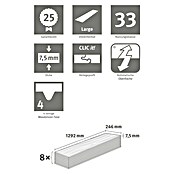 Egger Home Designboden GreenTec Timbara Eiche Braun (1.292 x 246 x 7,5 mm, Landhausdiele)