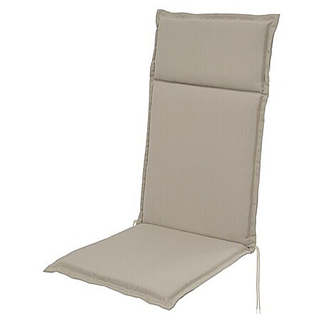 Sunfun Esdo Sitzauflage (Beige, Hochlehner, L x B x H: 121 x 47 x 4,5 cm, Materialzusammensetzung Bezug: 100 % Polyester)