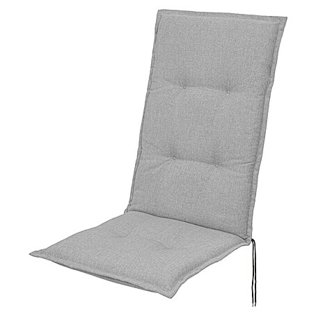 Sunfun Exclusive-Line Sitzauflage (Hellgrau, Hochlehner, L x B x H: 120 x 50 x 6 cm, Materialzusammensetzung Bezug: Polyester)