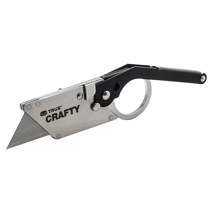 True Utility Cuttermesser Crafty TU590 - Klingenlänge: 6 cm, 3 -tlg. - Diagonale Ansicht