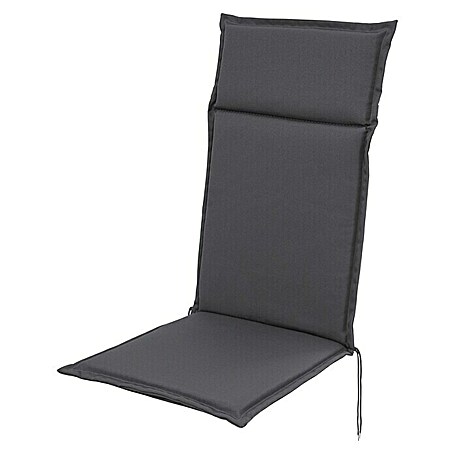 Sunfun Esdo Sitzauflage (Anthrazit, Hochlehner, L x B x H: 121 x 47 x 4,5 cm, Materialzusammensetzung Bezug: 100 % Polyester)