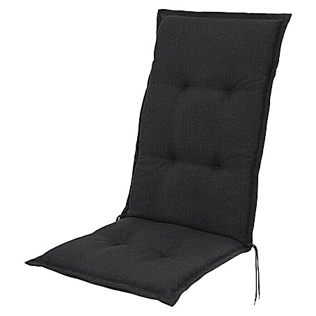 Sunfun Exclusive-Line Sitzauflage (Anthrazit, Hochlehner, L x B x H: 120 x 50 x 6 cm, Materialzusammensetzung Bezug: Polyester)