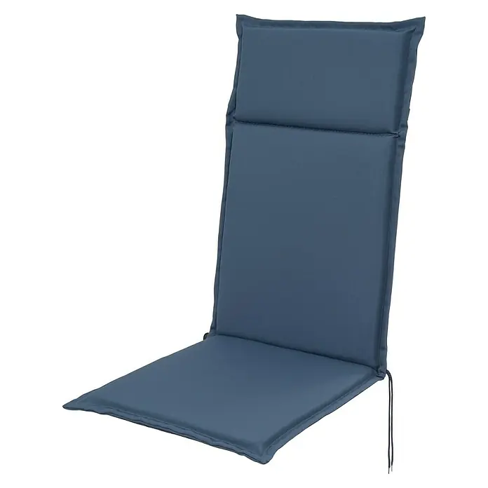 Sunfun Esdo Sitzauflage - Hochlehner, L x B x H: 121 x 47 x 4,5 cm, Polyester, Petrol - Blauer Gartenstuhl-Auflage mit hoher Rückenlehne für bequemes Sitzen im Freien. Ideale Polsterung für Gartenmöbel und entspannte Stunden.