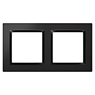 Simon 10 Marco (Negro, Diseño de los mecanismos: x 2, Plástico)