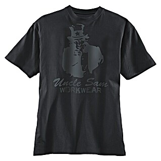 Terrax Workwear T-Shirt Uncle Sam (Größe: XL, Schwarz)