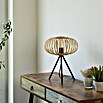 Just Light Racoon Tischleuchte (40 W, L x B x H: 32 x 32 x 41 cm, Schwarz, natur, E27) | BAUHAUS