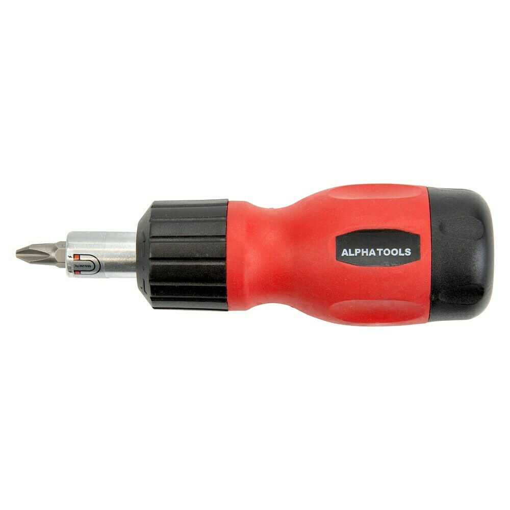 Tactix 6-in-1 Schraubendreher Set Mit Bits – Rutschfester Softgriff Für Präzises Arbeiten