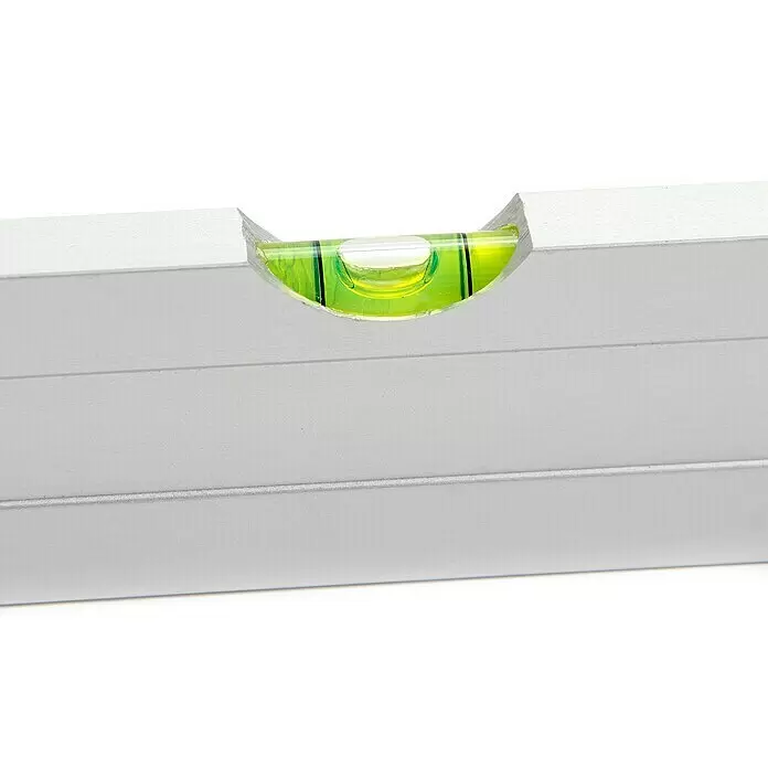 Alpha Tools Schreinerwinkel-Set - 3 -tlg., Aluminium, Wasserwaage im Griff - Detailaufnahme