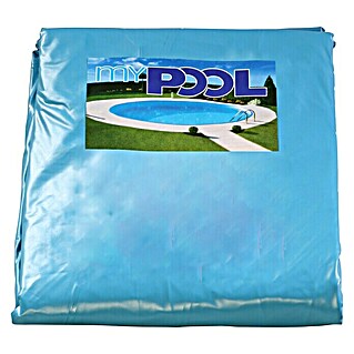 myPool Poolfolie mit Einhängebiese (L x B x H: 60 x 350 x 120 cm, Passend für: Pools mit 350 cm Durchmesser, Stärke: 0,6 mm, Blau)