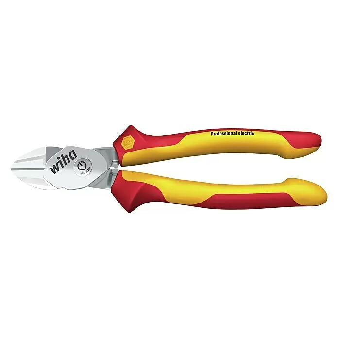 Wiha Professional electric Seitenschneider BiCut - Länge: 20 cm - Wiha isolierte Seitenschneider mit rot-gelben Griffen, für professionelle Elektroarbeiten.