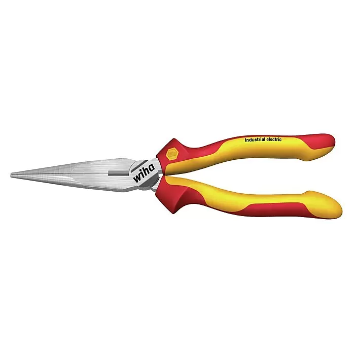 Wiha Flachrundzange Industrial electric - Länge: 21 cm, Gerade - Linke Seitenansicht