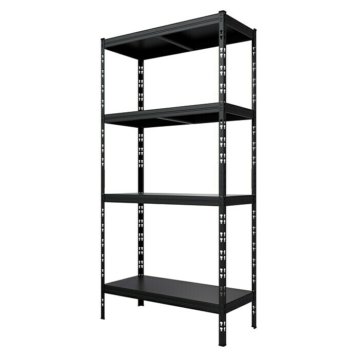 Regalux MetallSchwerlastregal (L x B x H 40 x 90 x 180 cm, Traglast