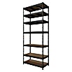 Regalux Schwerlastregal (H x B x T: 226 x 90 x 45 cm, Traglast pro Boden: 200 kg, Anzahl Böden: 7 Stk., Stecken, Anthrazit) | BAUHAUS
