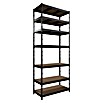 Regalux Schwerlastregal (H x B x T: 226 x 90 x 45 cm, Traglast pro Boden: 200 kg, Anzahl Böden: 7 Stk., Stecken, Anthrazit) | BAUHAUS