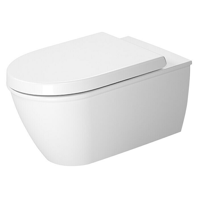 Duravit Darling New Wand-WC Typ 1 (Mit Spülrand, Mit schmutzabweisender Glasur, Spülform: Tief, WC Abgang: Waagerecht, Weiß)