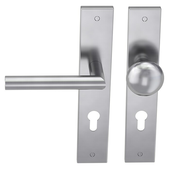 Diamond Doors Modern Wechselgarnitur Iowa (Türstärke: 38 mm - 45 mm, Edelstahl, DIN Anschlag: DIN-L) | BAUHAUS