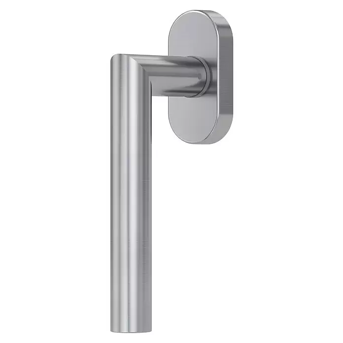 Diamond Doors Design Fenstergriff Arkansas - Edelstahl matt - Diagonale Ansicht