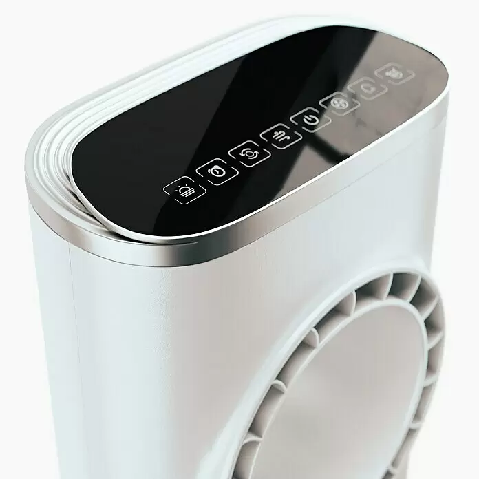 Voltomat Turmventilator Buco - Silber, 100,6 cm, 120 W - Detailaufnahme