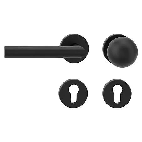 Diamond Doors Modern Wechselgarnitur L-Form Black