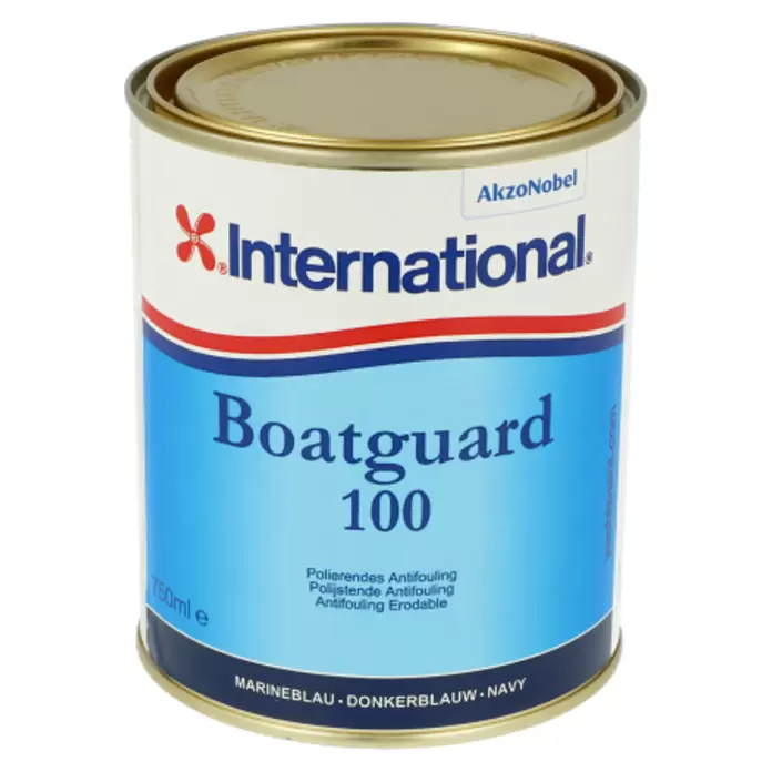 International Selbstpolierendes Antifouling Boatguard 100 - Marineblau, 750 ml