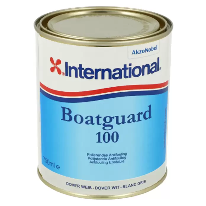 International Selbstpolierendes Antifouling Boatguard 100 - Doverweiß, 750 ml