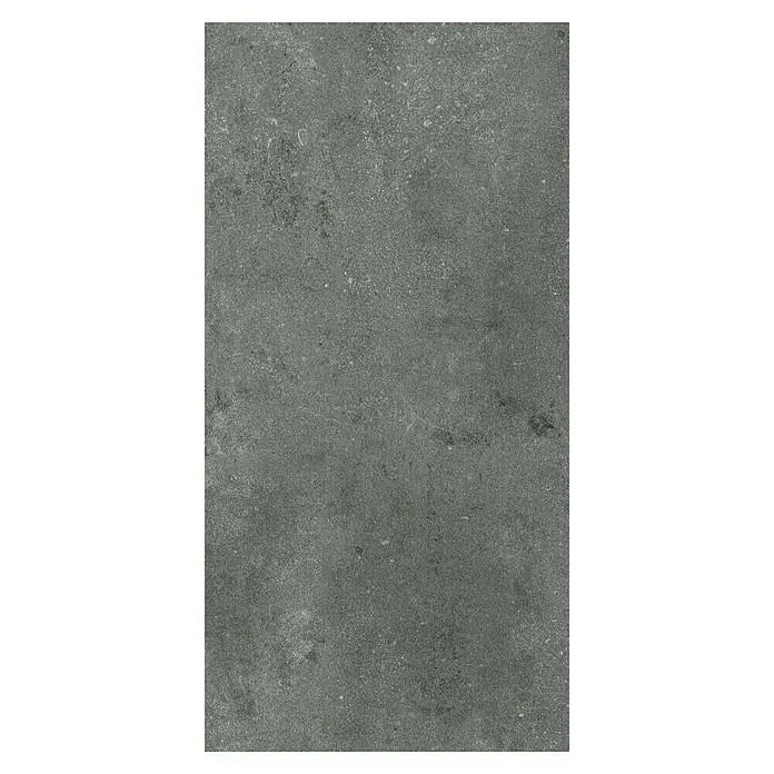 Vinylboden Rigid Fliese Concrete - Concrete Grey, Fliese, 812 x 406 x 4 mm - Graue Feinsteinzeugfliese mit subtilen Texturen und einem matten Finish, ideal für moderne Innenräume.
