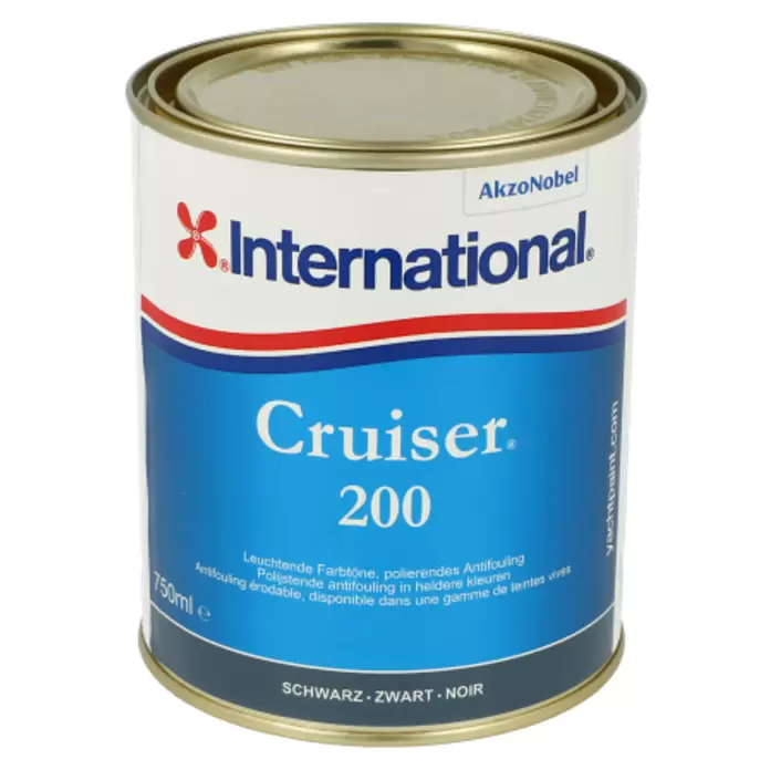 International Selbstpolierendes Antifouling Cruiser 200 - 750 ml, Schwarz