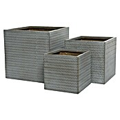 Maceta para planta Alex (L x Al: 37 x 37 cm, Material compuesto, Gris) | BAUHAUS
