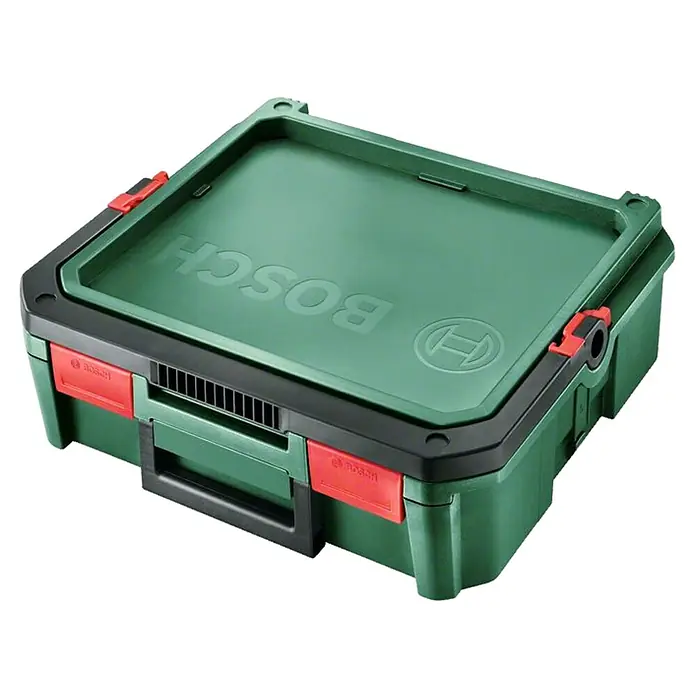 Bosch Systemkoffer SystemBox Größe S - L x B x H: 34,3 x 39 x 12,1 cm, Werkzeugaufbewahrung - Bosch Sortimo L-BOXX: Robuste und vielseitige Aufbewahrungslösung für Werkzeuge und Zubehör, ideal für Handwerker und Heimwerker.