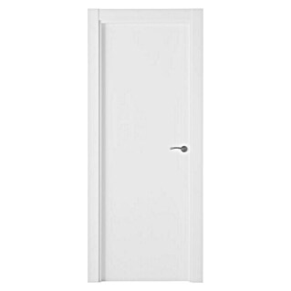 Pack puerta de interior Barbados Evo (82,5 x 203 cm, Blanco, Maciza aligerada)