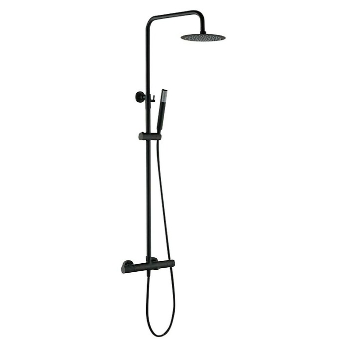 Imex Line Sistema de ducha (Con grifo termostático, Negro) | BAUHAUS