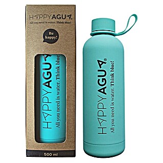 Bb agua Botella térmica Happy Agua (Verde, Acero inoxidable)