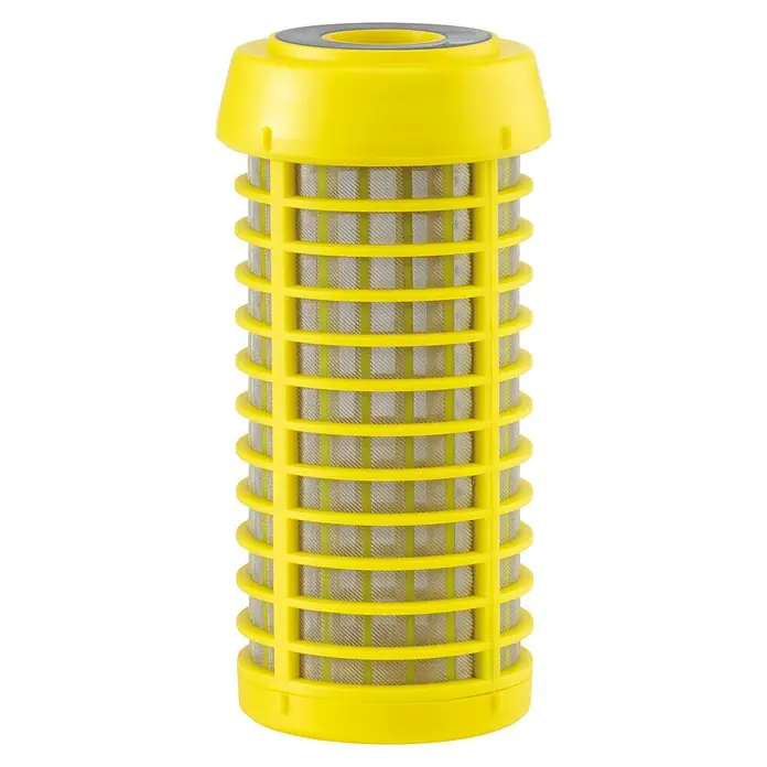 Bb agua Filtro de repuesto Hidra con manómetro - Amarillo - Cartucho de filtro amarillo para dispositivo de filtro, con una malla diseñada para atrapar suciedad y residuos.