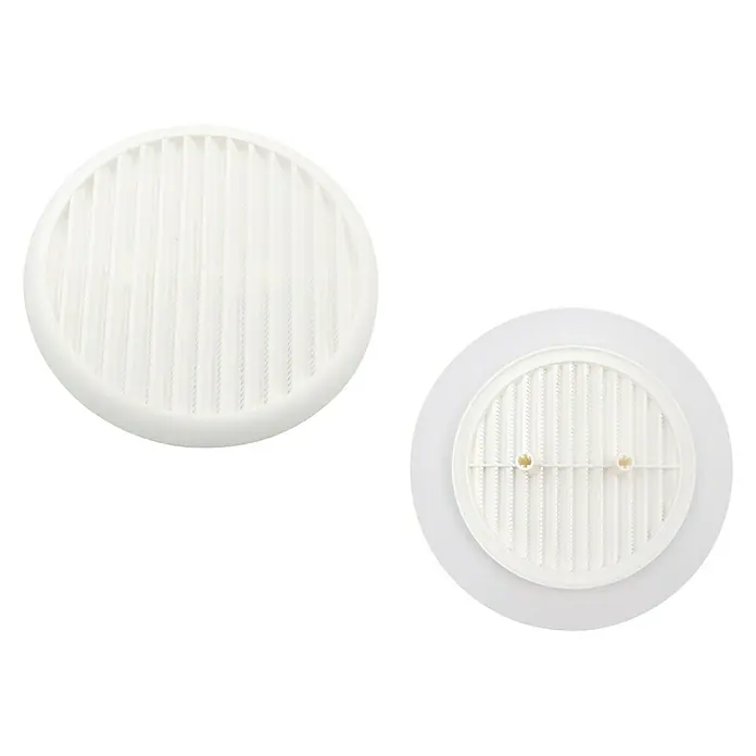 Rejilla de ventilación - 90 mm - 140 mm, Blanco - Rejillas de ventilación redondas para techo, diseñadas para una buena ventilación y fácil instalación, perfectas para hogares y oficinas.
