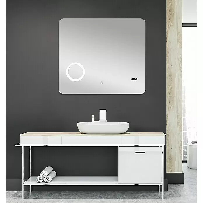 DSK Lichtspiegel Silver Shadow - 80 x 70 cm - Stimmungsaufnahme