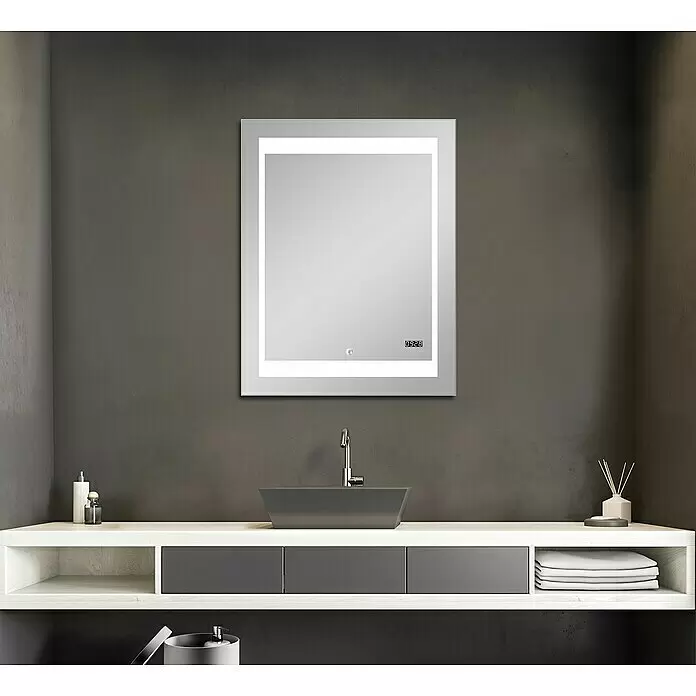 DSK Lichtspiegel Silver Futura - 70 x 90 cm - Stimmungsaufnahme